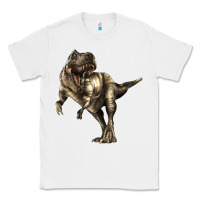 White Tyrannosaurus T rex Classic Tee - LillyAllenDesigns