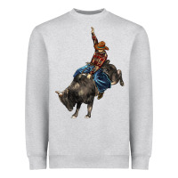Heather Grey western rodeo bullfighter Heavyweight Sweatshirt - BarkalooDesign