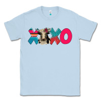 Dusty Blue xoxo holstein cow Classic Tee - AdoDesignShop