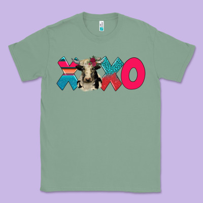 Xoxo Holstein Cow Classic Tee Designed By Adodesignshop