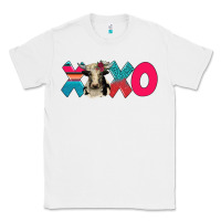 White xoxo holstein cow Classic Tee - AdoDesignShop