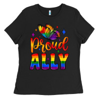Black proud ally Ladies Tee - JahusDesignShop