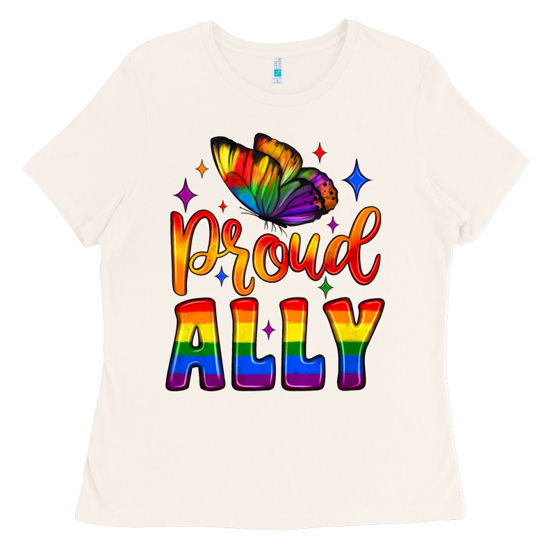 Proud Ally Ladies Tee by JahusDesignShop | Teevron
