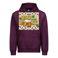 Mauve Wine Bad and boozy Urban Hoodie - CowGirlArtShop