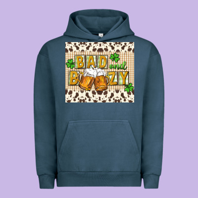 Bad And Boozy Urban Hoodie Designed By Cowgirlartshop