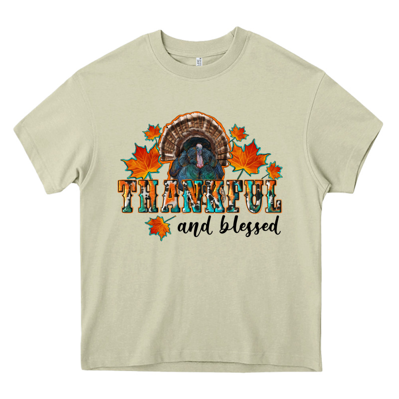 Thankful And Blessed Heavy Core Tee by RanaPortraitStore | Teevron