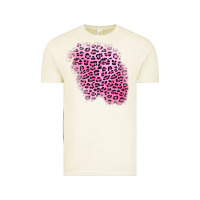 Vintage Arctic pink leopard patch Vintage Tee - AdoDesignShop