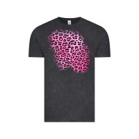 Vintage Black pink leopard patch Vintage Tee - AdoDesignShop
