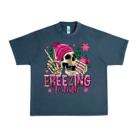 Midnight Navy freezing to death winter skull Urban Heavy Tee - Jasminsmagicworld