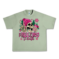 Oil Green freezing to death winter skull Urban Heavy Tee - Jasminsmagicworld