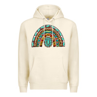 Tofu Western Rainbow with Leopard and Gemstone Premium Hoodie - texasbilliewilder