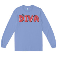 Colony Blue diva Long Sleeve Tee - MaliasSmallBusiness