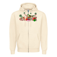 Sandshell Christmas coffee Zipper Hoodie - MaliasSmallBusiness