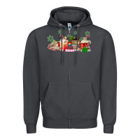Smoke Christmas coffee Zipper Hoodie - MaliasSmallBusiness