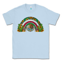 Dusty Blue mexican flag cactus and sunflowers rainbow Classic Tee - Jasminsmagicworld