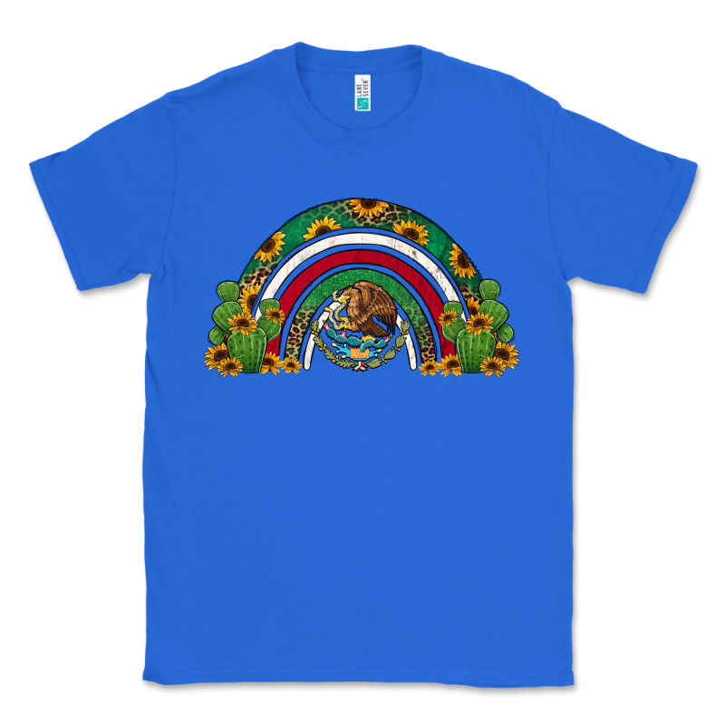 Mexican Flag Cactus And Sunflowers Rainbow Classic Tee by Jasminsmagicworld | Teevron