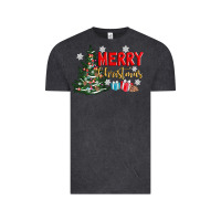 Vintage Black merry christmas tree Vintage Tee - AdoDesignShop