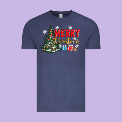 Merry Christmas Tree Vintage Tee Designed By Adodesignshop