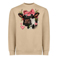 Mushroom valentines day cow Heavyweight Sweatshirt - Jasminsmagicworld