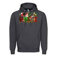 Smoke christmas  nurse Zipper Hoodie - MaliasSmallBusiness