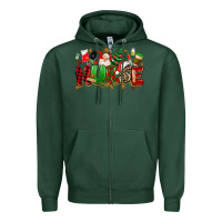 Sports Green christmas  nurse Zipper Hoodie - MaliasSmallBusiness