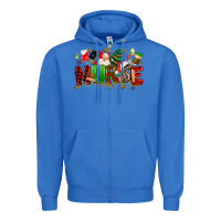 True Royal christmas  nurse Zipper Hoodie - MaliasSmallBusiness