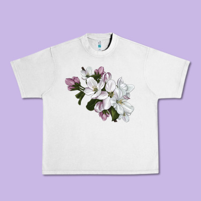 Apple Blossom Urban Heavy Tee Designed By Lillyallendesigns
