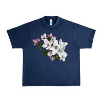 Navy apple blossom Urban Heavy Tee - LillyAllenDesigns