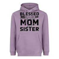 Lavender Blessed Mom And Sister Heavyweight Hoodie - Bettercallsaul