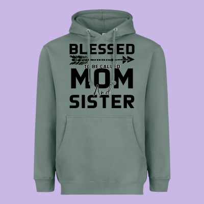 Blessed Mom And Sister Heavyweight Hoodie Designed By Bettercallsaul