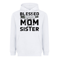 White Blessed Mom And Sister Heavyweight Hoodie - Bettercallsaul