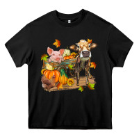 Black fall farm animals Heavy Core Tee - Zillion Design Studio