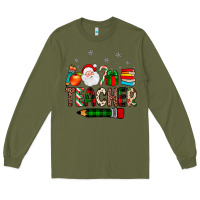 Army Green teacher Christmas Long Sleeve Tee - JahusDesignShop