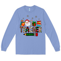 Colony Blue teacher Christmas Long Sleeve Tee - JahusDesignShop