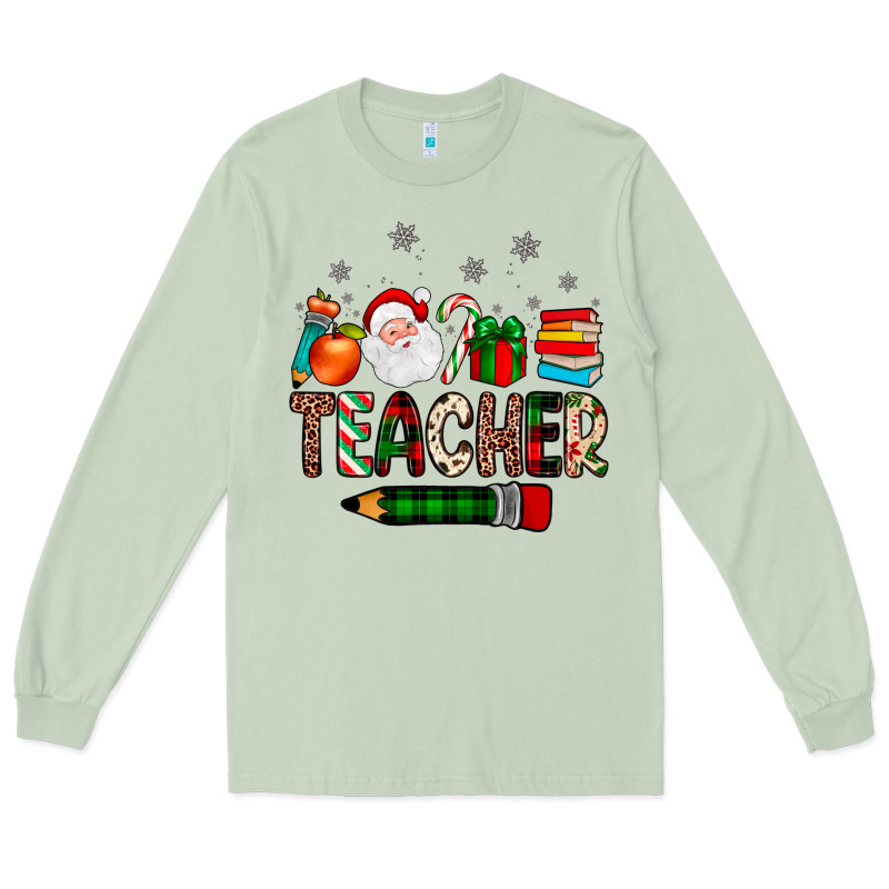 Teacher Christmas Long Sleeve Tee by JahusDesignShop | Teevron