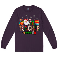 Plum teacher Christmas Long Sleeve Tee - JahusDesignShop