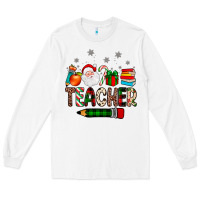 White teacher Christmas Long Sleeve Tee - JahusDesignShop