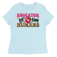Baby Blue educator of tiny humans Ladies Tee - texasbilliewilder