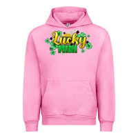 Fuchsia Pink lucky mini st patricks Urban Hoodie - HowdyJamesFarm