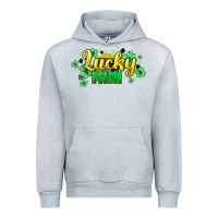 Heather Grey lucky mini st patricks Urban Hoodie - HowdyJamesFarm