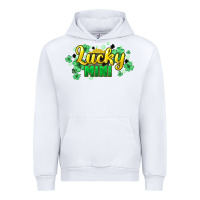 White lucky mini st patricks Urban Hoodie - HowdyJamesFarm