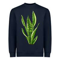 Navy snake plant Heavyweight Sweatshirt - LillyAllenDesigns