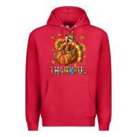 Cardinal Thankful Turkey Premium Hoodie - texasbilliewilder