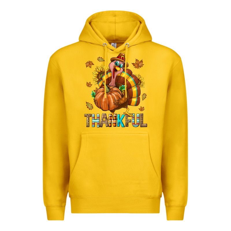 Thankful Turkey Premium Hoodie by texasbilliewilder | Teevron