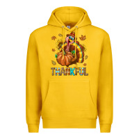 Lemon Thankful Turkey Premium Hoodie - texasbilliewilder