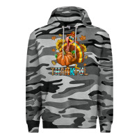 Slate Camo Thankful Turkey Premium Hoodie - texasbilliewilder