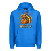 True Royal Thankful Turkey Premium Hoodie - texasbilliewilder