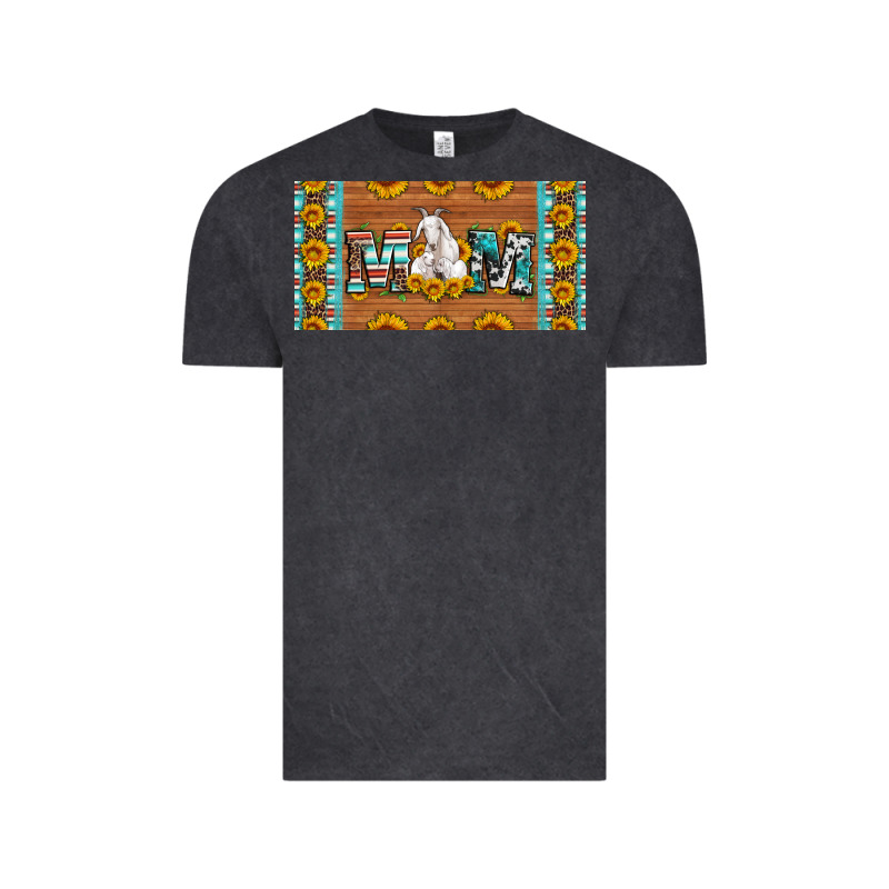 Mom Goat Sunflowers License Plate Vintage Tee by Artiststas | Teevron