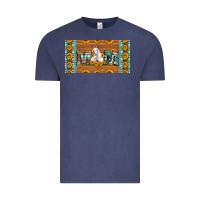 Vintage Denim mom goat sunflowers license plate Vintage Tee - Artiststas