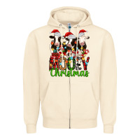 Sandshell christmas three cows mooey christmas Zipper Hoodie - MaliasSmallBusiness